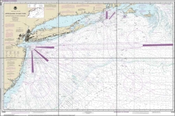 Approaches to New York Nautical Chart Ceramic Tile Mural 12300