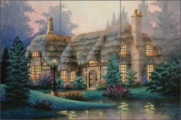 English Hut by CDA Ceramic Tile Mural - 620029