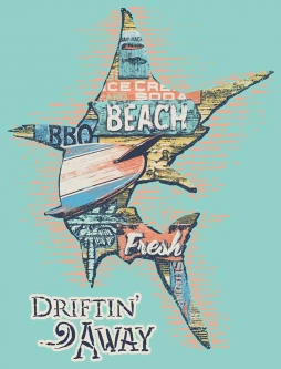 Marlin - Driftin' Away by Jim Baldwin Accent & Decor Tile BC-JB01AT