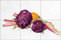Red Cabbages, Rhubarb and Orange by Charles Demuth CD003