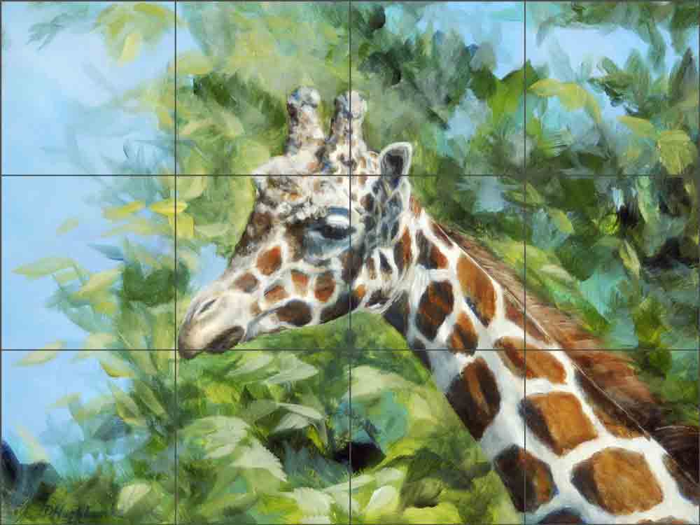 Tree Top Beauty by Debbie Hughbanks Ceramic Tile Mural DHA005