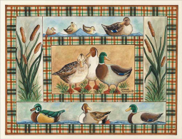 Mallards and Such by Donna Jensen Ceramic Accent & Decor Tile DJ008AT