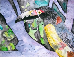 Toucan Bird Painting by Derek McCrea Accent & Decor Tile DMA053AT