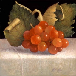 Red Grapes by Frances Poole Accent & Decor Tile FPA015AT