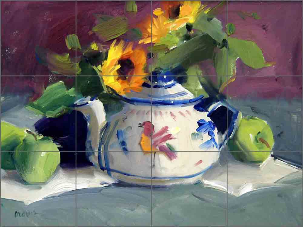 Mexican Pottery by Judy A Crowe Ceramic Tile Mural JAC010