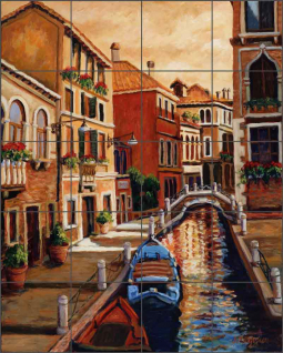 Venice Sunlight by Joanne Morris Margosian Ceramic Tile Mural JM028