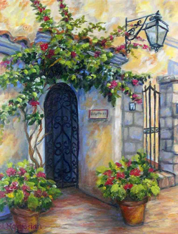 Capri Iron Gate by Joanne Morris Margosian Ceramic Accent & Decor Tile JM101AT