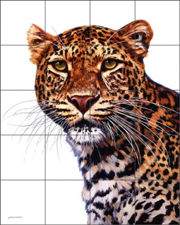 Leopard by Jack White Ceramic Tile Mural JWA009