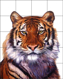 Tiger by Jack White Ceramic Tile Mural JWA024