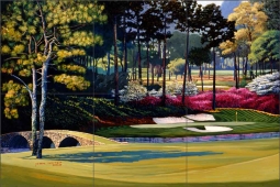 Augusta National by Jack White Ceramic Tile Mural JWA035