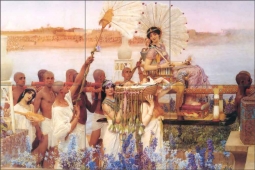 The Finding of Moses by Sir Lawrence Alma-Tadema Ceramic Tile Mural LAT003