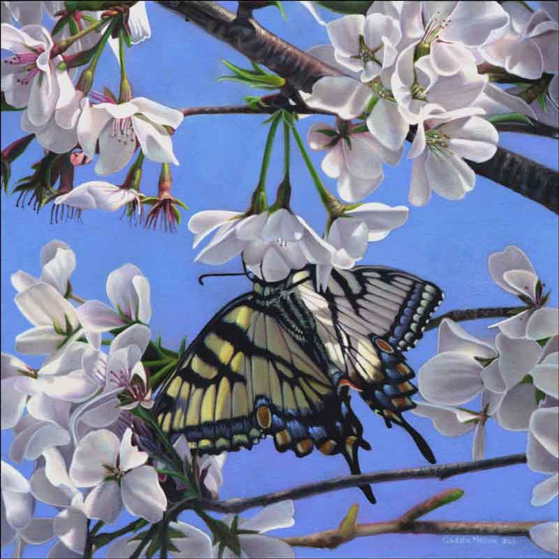 A Breath of Spring by Leslie Macon Accent & Decor Tile LMA031AT