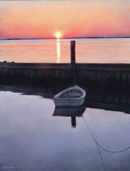 Harkers Island Sunset by Leslie Macon Accent & Decor Tile LMA033AT