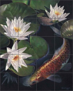Hidden Assets by Leslie Macon Ceramic Tile Mural LMA034