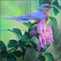 The Sentinel by Leslie Macon Ceramic Tile Mural LMA046