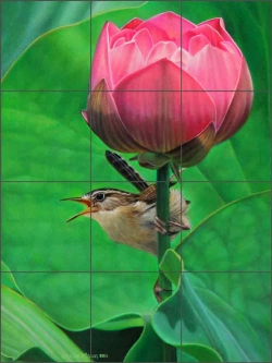 A Joyful Noise by Leslie Macon Ceramic Tile Mural LMA049
