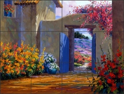Artist's Touch by Mikki Senkarik Ceramic Tile Mural MSA028
