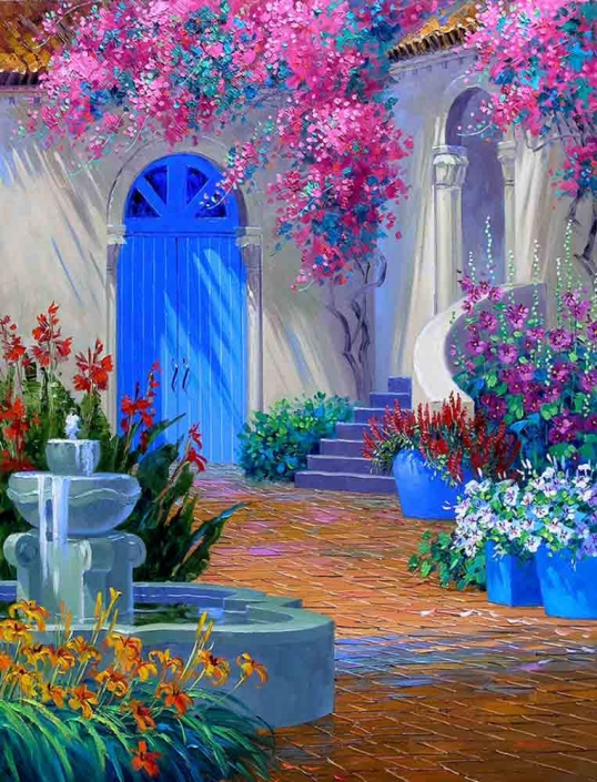 絵画 Sanka Haven of Tranquility by Mikki Senkarik Accent & Decor Tile