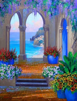 Whispering Arches by Mikki Senkarik Accent & Decor Tile MSA085AT