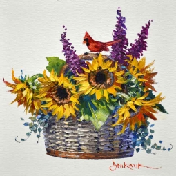 Scarlet Sentry by Mikki Senkarik Accent & Decor Tile MSA213AT