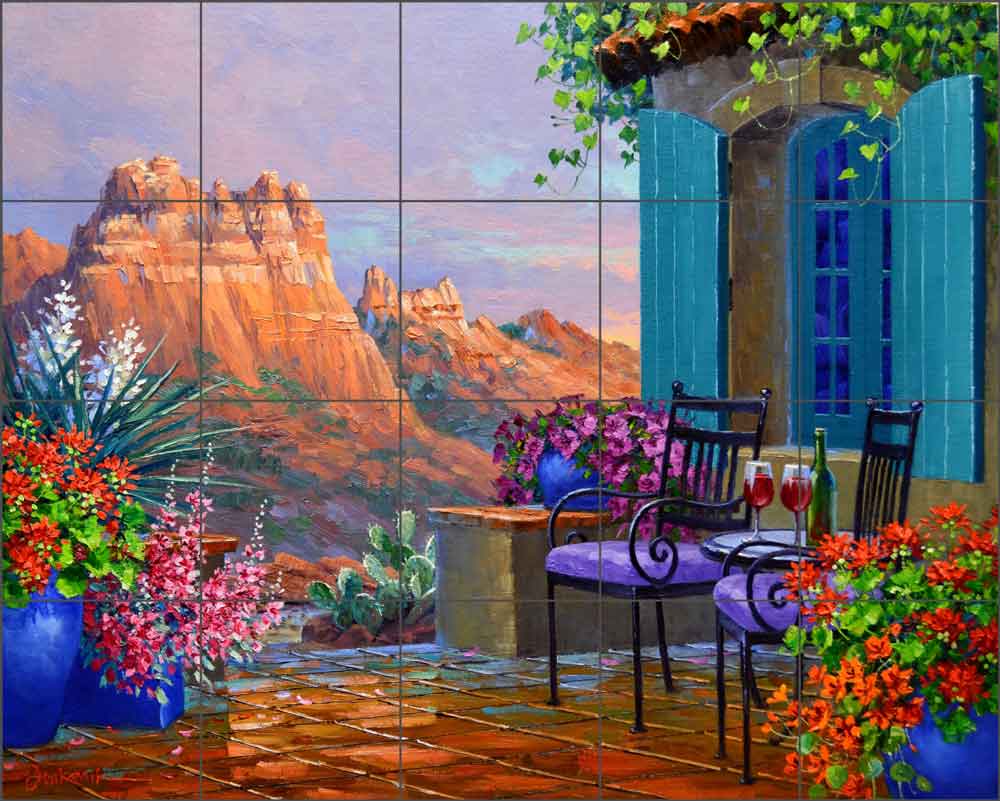 Shimmering Majesty by Mikki Senkarik Ceramic Tile Mural MSA264