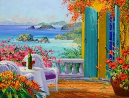Soft Caribbean Breeze by Mikki Senkarik Accent & Decor Tile MSA265AT