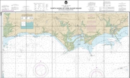North Shore of Long Island Sound Nautical Chart Ceramic Tile Mural NautChart-12374