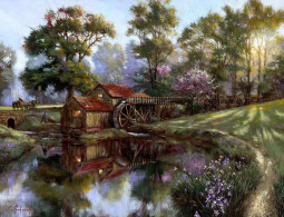 Mabry Mill by Nenad Mirkovich Ceramic Accent & Decor Tile NMA046AT