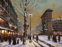 Winter Scene by Nenad Mirkovich Accent & Decor Tile NMA100AT