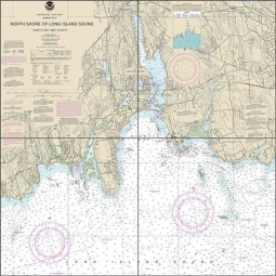 North Shore of Long Island Sound - Niantic Bay & Vicinity Ceramic Tile Mural - 13211