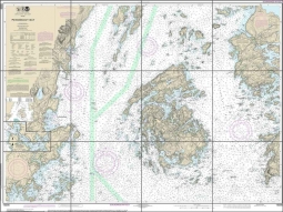 Penobscot Bay Nautical Chart Ceramic Tile Mural NautChart-13305