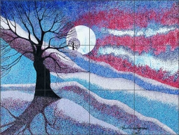 Blue Moon by Lawrie Dignan Ceramic Tile Mural OB-DIG15