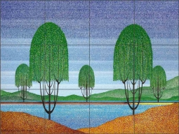 Willow Shore by Lawrie Dignan Ceramic Tile Mural OB-DIG27