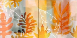 Plantas Tropicales by Andrea Haase Ceramic Tile Mural OB-HAA0770a