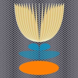 Lotus Lily Pad by Sandi Hauanio Accent & Decor Tile OB-HAU58bAT