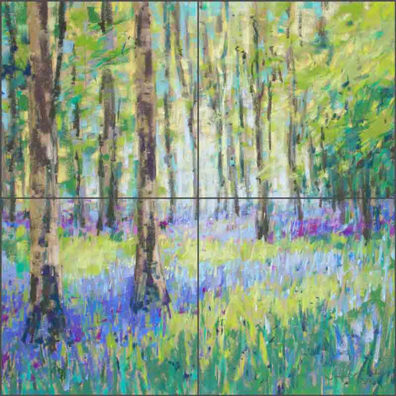 Bluebell Woods 6 by Jennifer Gardner Ceramic Tile Mural OB-JG408