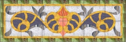 Victorian - Textures by Paned Expressions Studios Ceramic Tile Mural OB-PES122