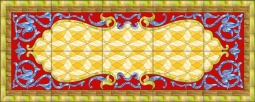 Victorian - Eastern Influence by Paned Expressions Studios Ceramic Tile Mural OB-PES95
