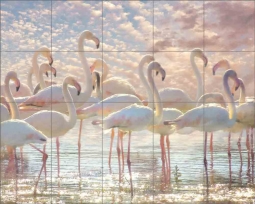 Quiet Wave 1 by Steve Hunziker Ceramic Tile Mural OB-SH831
