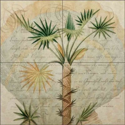 Subdued Tropic 2 by Steve Hunziker Ceramic Tile Mural OB-SH915