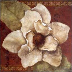 China Doll Magnolia by Wilder Rich Ceramic Tile Mural OB-WR1322