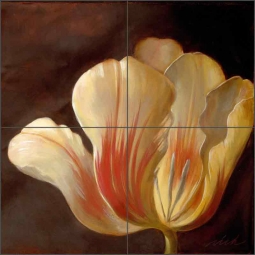 Sunlight Tulip by Wilder Rich Ceramic Tile Mural OB-WR1355
