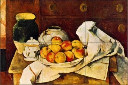 Still Life by Paul Cezanne Ceramic Tile Mural PC002