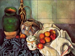 Still Life by Paul Cezanne Ceramic Tile Mural PC011