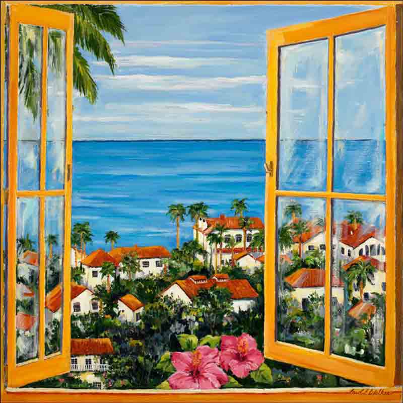 View From Window by Carol Walker Accent and Decor Tile POV-CWA005AT