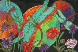 Dance at Dusk by Debbie McCulley Ceramic Tile Mural POV-DM001