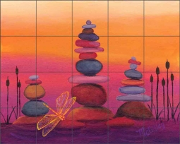 Serenity by Debbie McCulley Ceramic Tile Mural POV-DM011