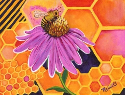 The Pollinator by Debbie McCulley Accent & Decor Tile POV-DM023AT