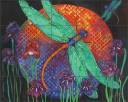 Twilight Flight by Debbie McCulley Ceramic Tile Mural POV-DM028
