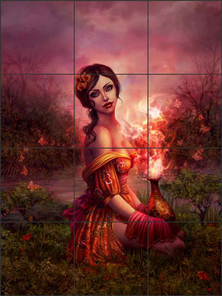 Sensual Dream by Gracjana Zielinska Ceramic Tile Mural POV-GZA015